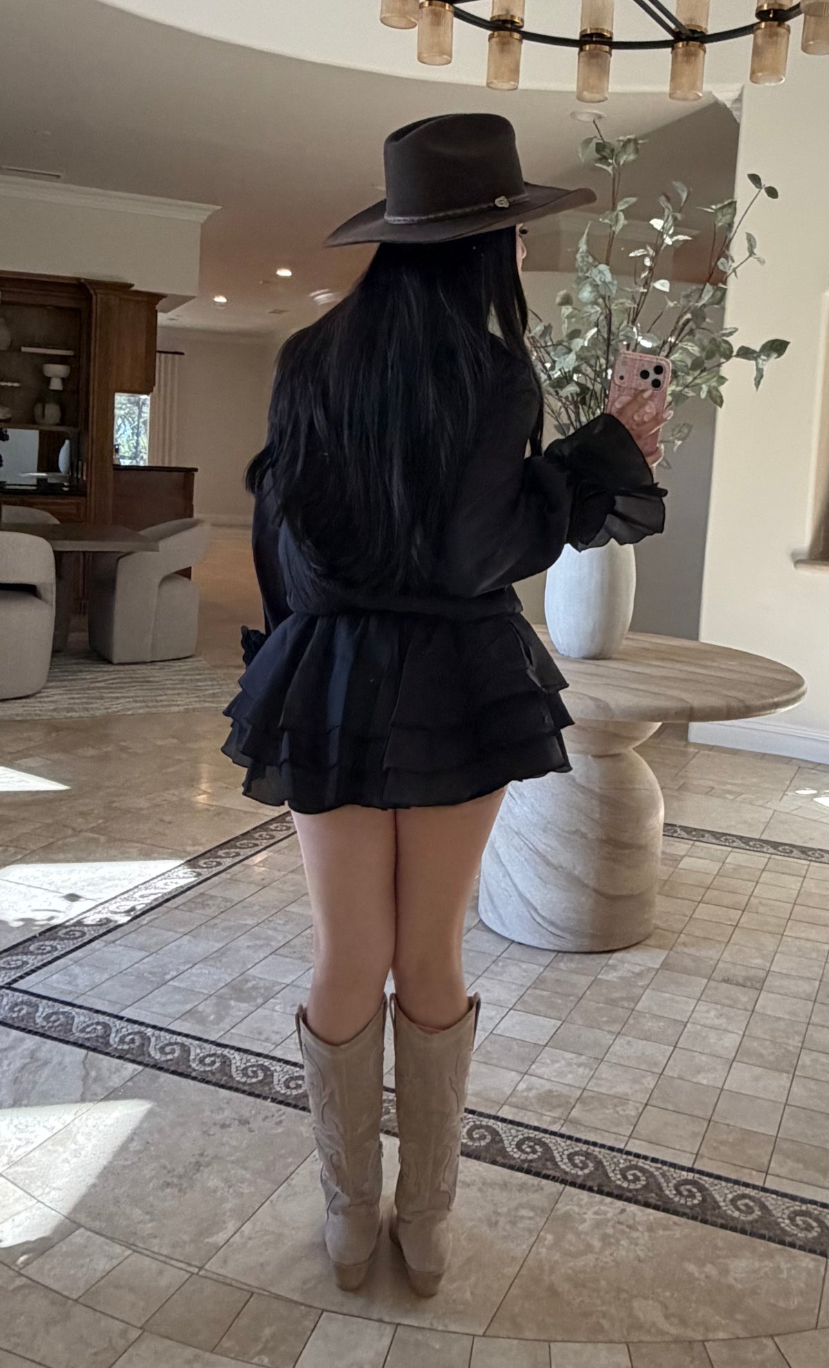 Athalia Dress in Black