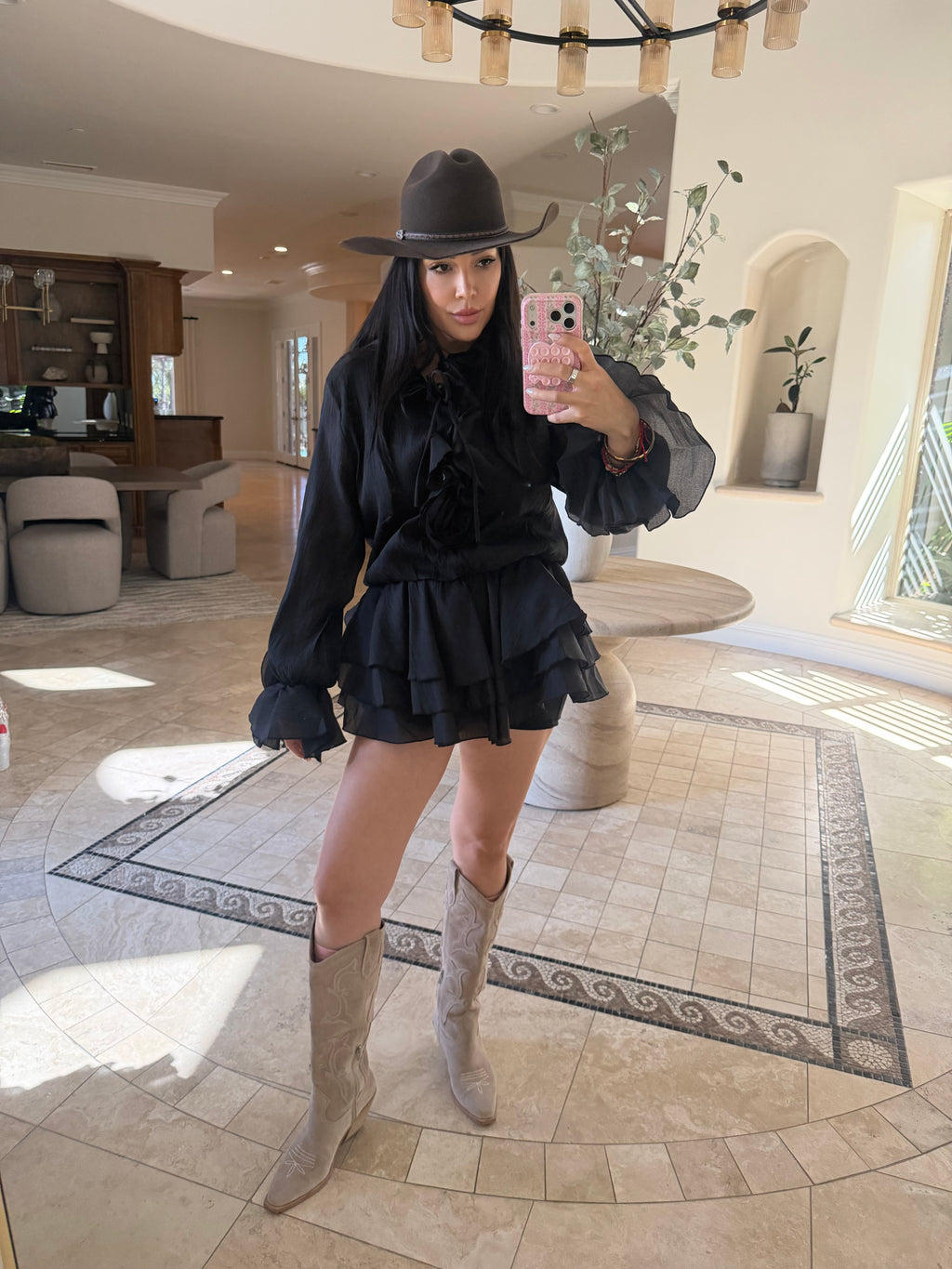 Athalia Dress in Black